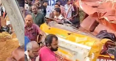 കൊല്ലത്ത് ടിപ്പര്‍ ലോറി ബസ് സ്റ്റോപ്പിലേക്ക് പാഞ്ഞുകയറി; 3 മരണം