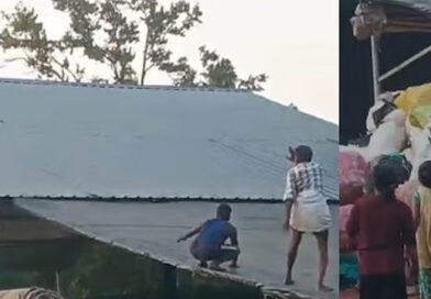  ഇരുപതടിയോളം ഉയരമുള്ള ഷെഡിന്റെ മേല്‍ക്കൂരയില്‍ കയറിയ മൂന്ന് വയസ്സുകാരിയെ നിര്‍മ്മാണ തൊഴിലാളി രക്ഷപ്പെടുത്തി